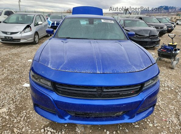 2C3CDXBG1KH741930 2019 DODGE CHARGER Синий Вид спереди
