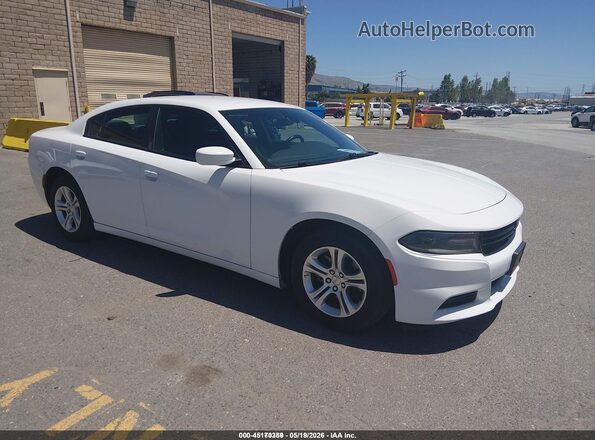 2C3CDXBG1LH179979 2020 DODGE CHARGER Белый Передняя правая четверть