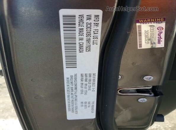 2C3CDXBG1NH179225 2022 DODGE CHARGER Серый Вид наклейки с VIN-кодом