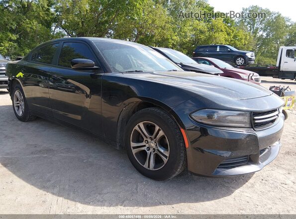 2C3CDXBG2GH265663 2016 DODGE CHARGER Черный Передняя правая четверть