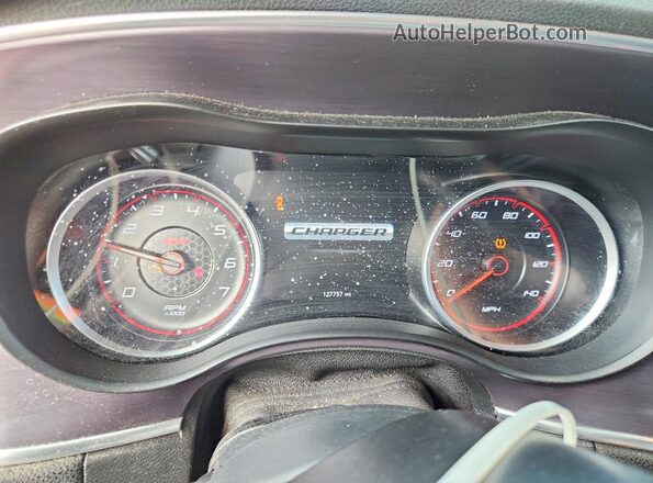 2C3CDXBG2JH180314 2018 DODGE CHARGER Burgundy Вид щитка приладів