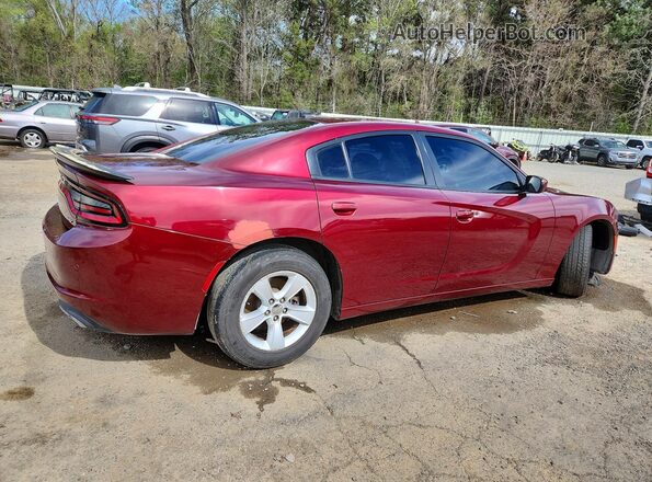 2C3CDXBG2JH180314 2018 DODGE CHARGER Burgundy Задня права чверть
