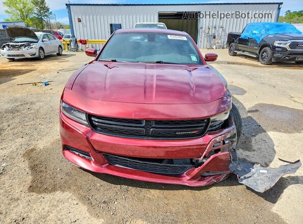 2C3CDXBG2JH180314 2018 DODGE CHARGER Burgundy Вид спереду