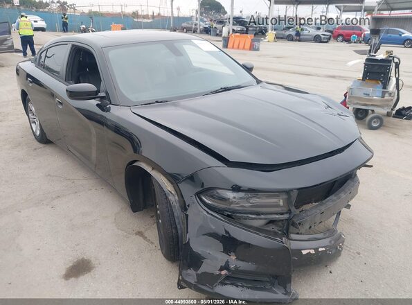 2C3CDXBG2KH688543 2019 DODGE CHARGER Черный Передняя правая четверть
