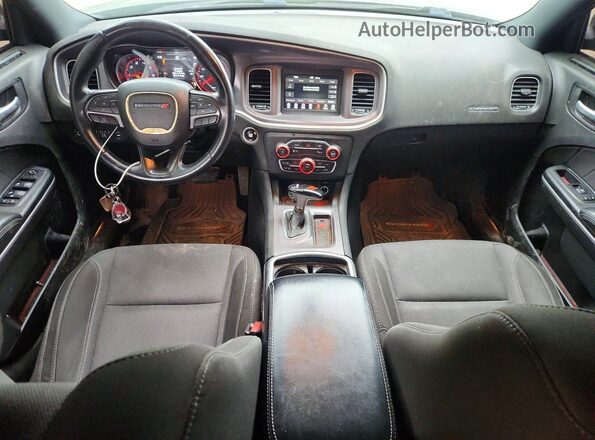 2C3CDXBG2KH709892 2019 DODGE CHARGER Gray Widok deski rozdzielczej
