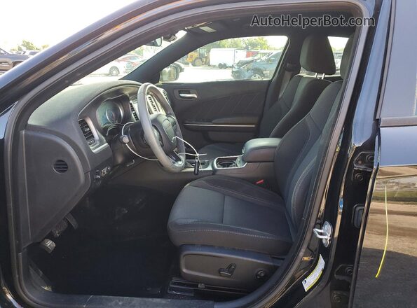 2C3CDXBG2KH745727 2019 DODGE CHARGER Черный Вид салона спереди