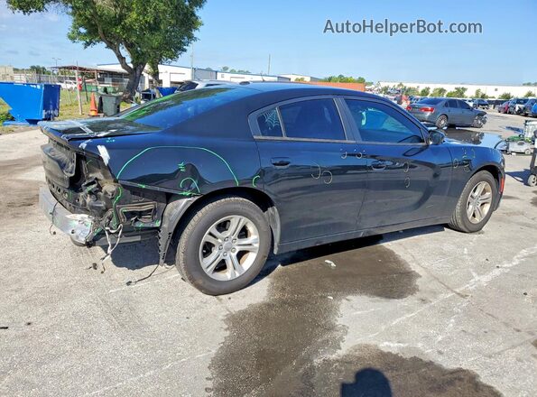 2C3CDXBG2KH745727 2019 DODGE CHARGER Черный Задняя правая четверть