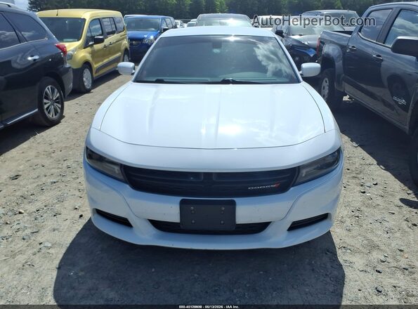 2C3CDXBG2LH190067 2020 DODGE CHARGER White Вид задньої частини салону