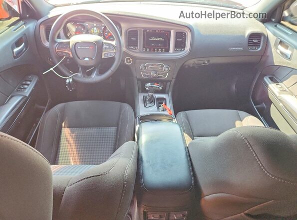 2C3CDXBG2PH548130 2023 DODGE CHARGER Orange Dashboard view