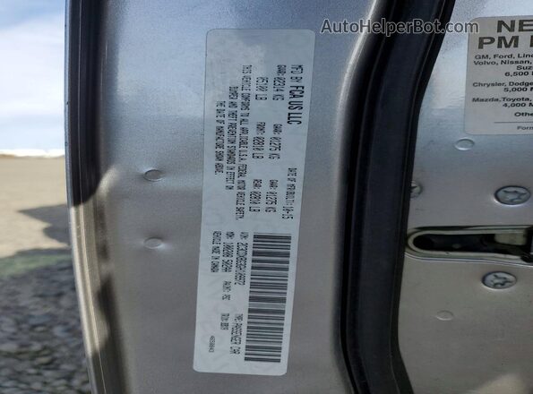 2C3CDXBG3GH109972 2016 DODGE CHARGER Silver Widok naklejki z numerem VIN