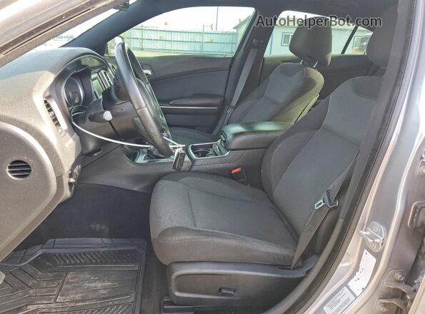 2C3CDXBG3GH109972 2016 DODGE CHARGER Silver Widok wnętrza z przodu