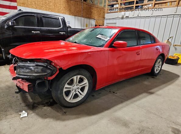 2C3CDXBG3KH725521 2019 DODGE CHARGER Red Przód lewy