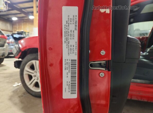 2C3CDXBG3KH725521 2019 DODGE CHARGER Red Widok naklejki z numerem VIN