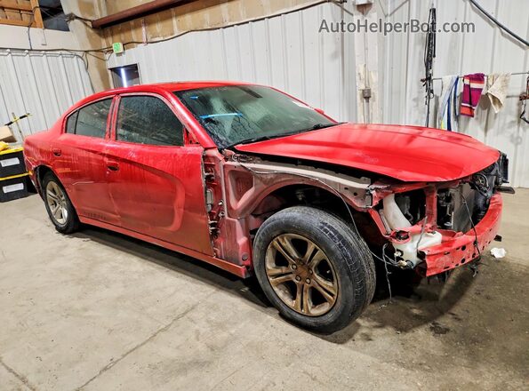 2C3CDXBG3KH725521 2019 DODGE CHARGER Red Przód prawy