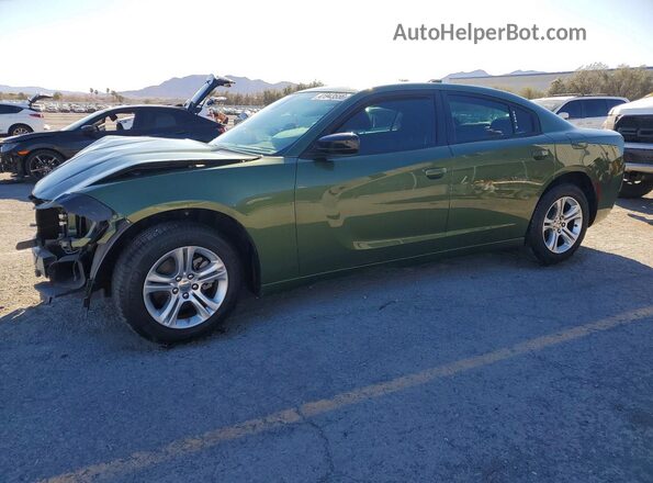 2C3CDXBG3PH674528 2023 DODGE CHARGER Green Vista tres cuartos delantera izquierda