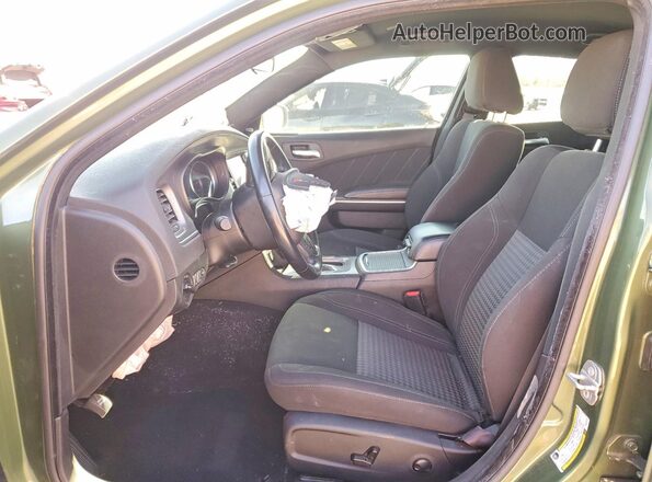 2C3CDXBG3PH674528 2023 DODGE CHARGER Green Vista interior delantera
