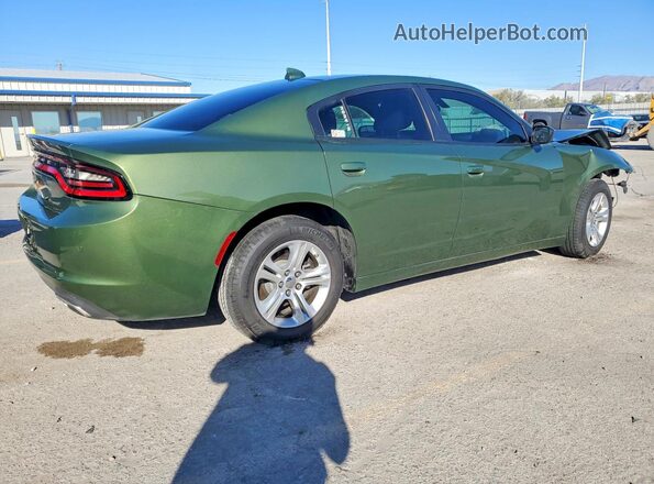 2C3CDXBG3PH674528 2023 DODGE CHARGER Green Trasero derecho