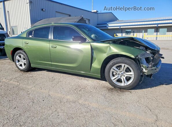 2C3CDXBG3PH674528 2023 DODGE CHARGER Green Delantero derecho