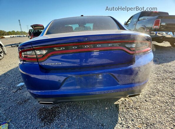 2C3CDXBG4LH153859 2020 DODGE CHARGER Синий Вид сзади