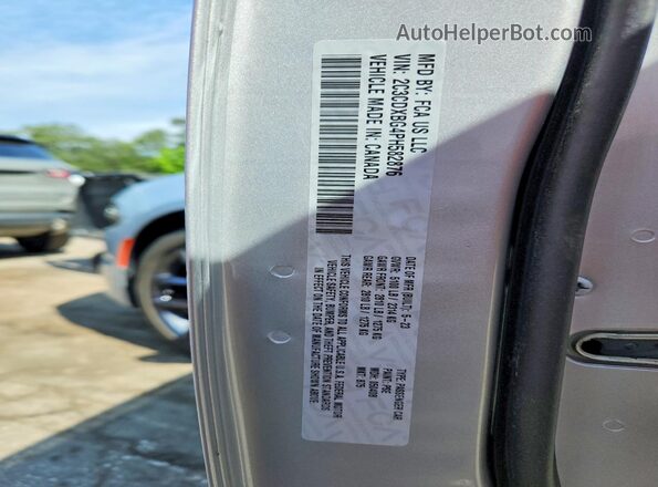 2C3CDXBG4PH582876 2023 DODGE CHARGER Серебряный Вид подкапотного пространства