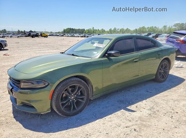 2C3CDXBG5JH306813 2018 DODGE CHARGER Зеленый Передняя левая четверть