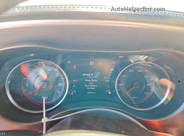 2C3CDXBG5KH604246 2019 DODGE CHARGER White Вид щитка приладів