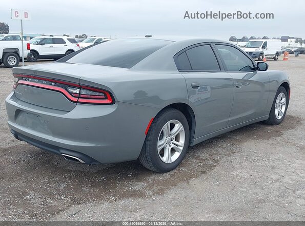 2C3CDXBG5KH680694 2019 DODGE CHARGER Серый Задняя правая четверть
