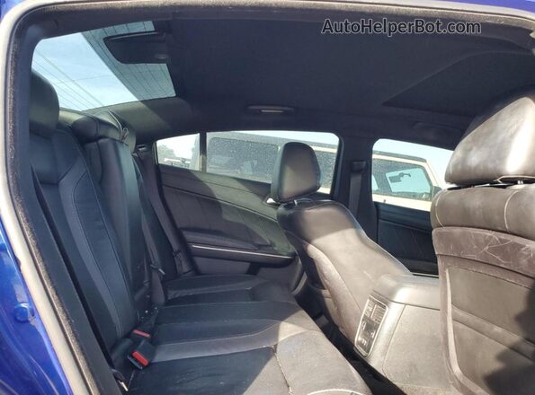 2C3CDXBG5KH754146 2019 DODGE CHARGER Blue უკანა სავარძლების ხედი