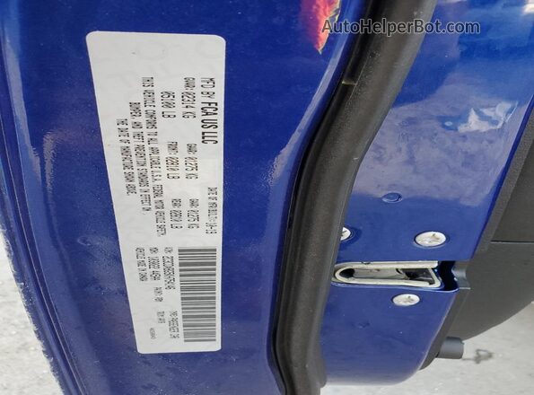 2C3CDXBG5KH754146 2019 DODGE CHARGER Blue ძრავის განყოფილების ხედი