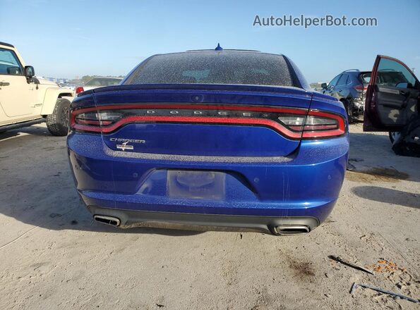2C3CDXBG5KH754146 2019 DODGE CHARGER Blue უკანა ხედი