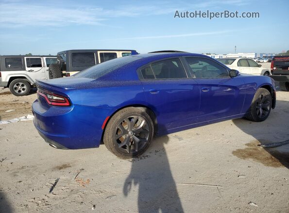 2C3CDXBG5KH754146 2019 DODGE CHARGER Blue უკანა მარჯვენა