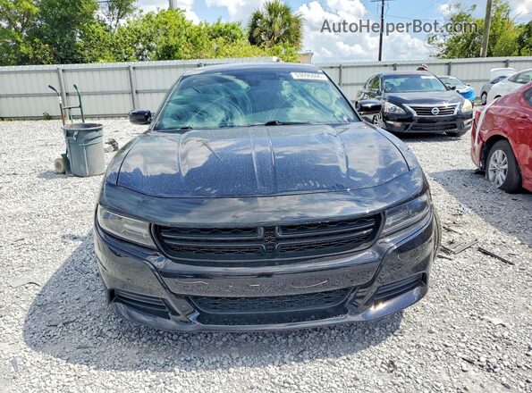 2C3CDXBG6JH157764 2018 DODGE CHARGER Black Widok z przodu