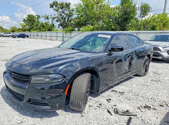 2C3CDXBG6JH157764 2018 DODGE CHARGER Black Przód lewy