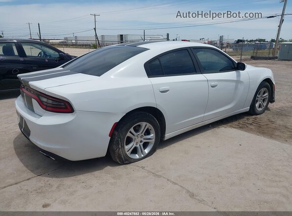 2C3CDXBG7GH123017 2016 DODGE CHARGER Белый Задняя правая четверть