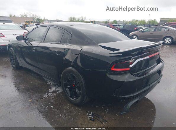 2C3CDXBG7HH556631 2017 DODGE CHARGER Черный Задняя левая четверть