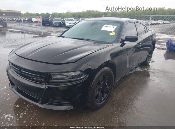 2C3CDXBG7HH556631 2017 DODGE CHARGER Черный Передняя левая четверть