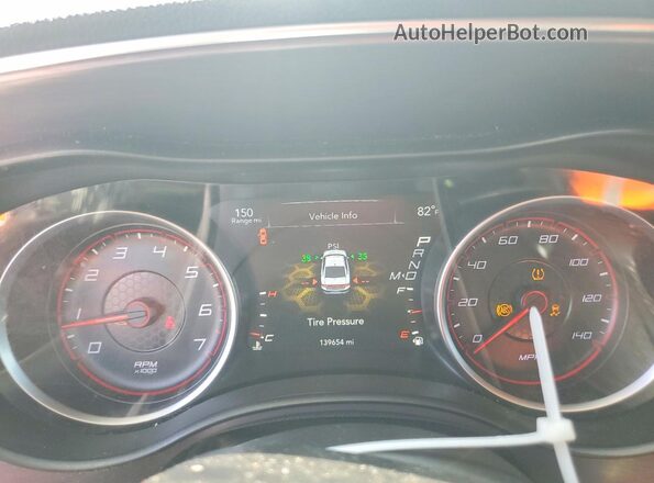 2C3CDXBG8HH518650 2017 DODGE CHARGER White Вид щитка приладів