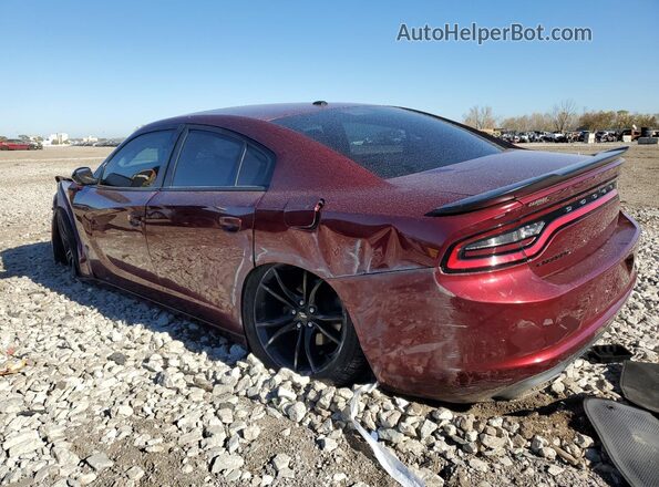 2C3CDXBG8HH620644 2017 DODGE CHARGER Maroon Tył lewy