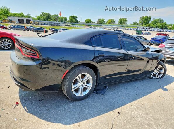 2C3CDXBG8KH664599 2019 DODGE CHARGER Черный Задняя правая четверть
