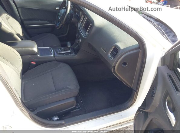 2C3CDXBG9KH510077 2019 DODGE CHARGER White Widok wnętrza z przodu