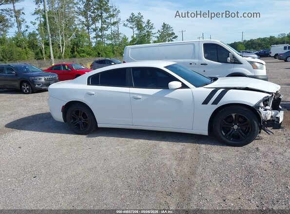 2C3CDXBG9KH510077 2019 DODGE CHARGER White Widok wnętrza z tyłu