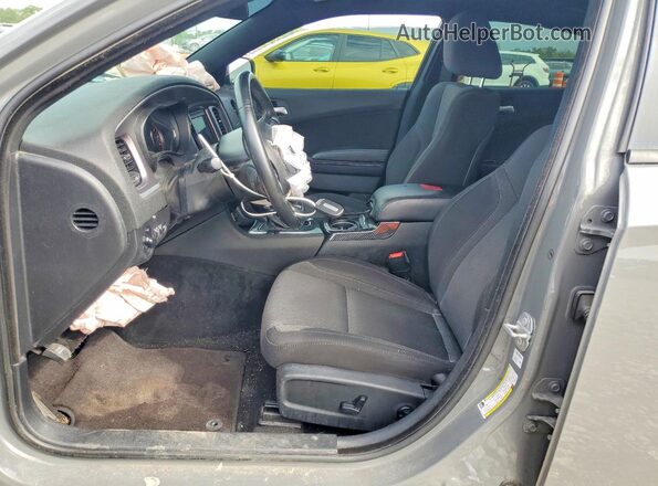 2C3CDXBG9KH615122 2019 DODGE CHARGER Gray Widok wnętrza z przodu
