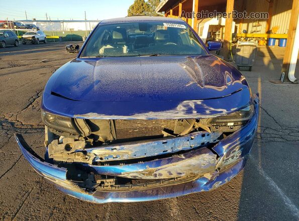2C3CDXBG9LH111199 2020 DODGE CHARGER Синий Вид спереди