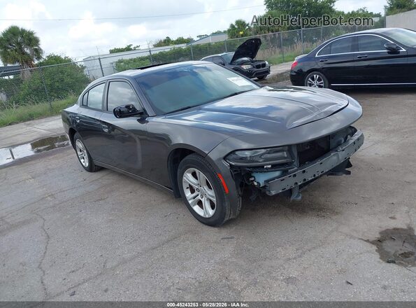2C3CDXBG9LH117648 2020 DODGE CHARGER Серый Передняя правая четверть