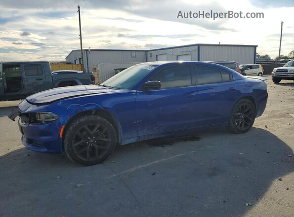 2C3CDXBG9LH150553 2020 DODGE CHARGER Синий Передняя левая четверть