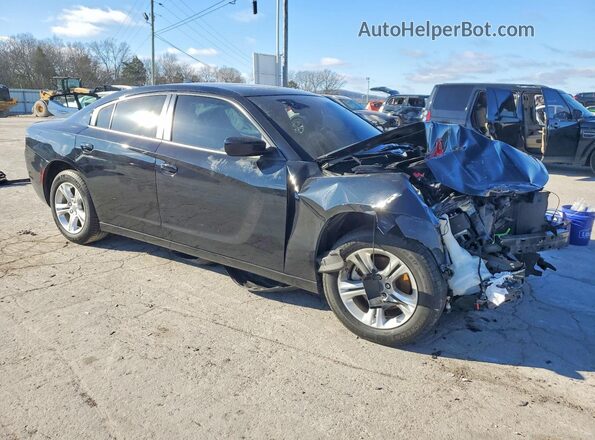 2C3CDXBGXPH568383 2023 DODGE CHARGER Черный Передняя правая четверть