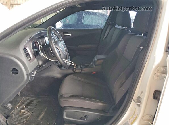 2C3CDXCT0HH620245 2017 DODGE CHARGER White Вид салону спереду