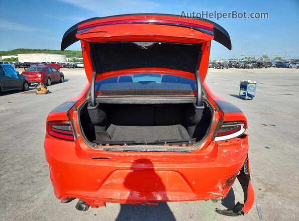 2C3CDXCT0JH163961 2018 DODGE CHARGER Оранжевый Вид сзади