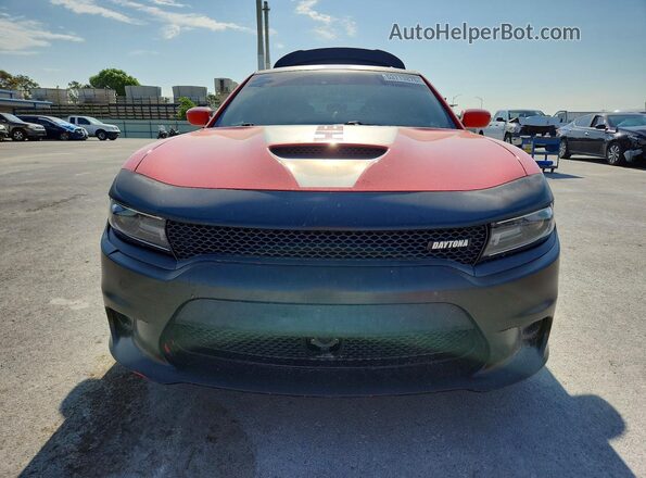 2C3CDXCT0JH163961 2018 DODGE CHARGER Оранжевый Вид спереди