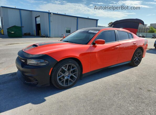 2C3CDXCT0JH163961 2018 DODGE CHARGER Оранжевый Передняя левая четверть